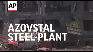 Damage, tunnels beneath the Azovstal steel plant