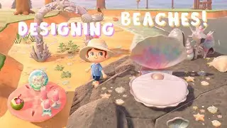 beach design ideas in Animal Crossing 🏝 ACNH beach tour | @imAnnaMolly