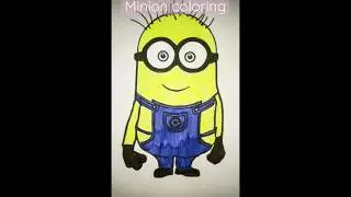 Minions coloring#learning#youtube #youtubeshort#ytshorts #satisfying#trending#art#artwork#viral