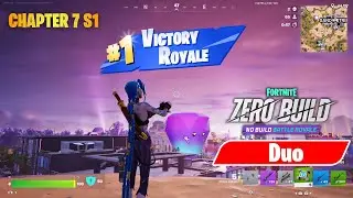 Fortnite Zero Build - Chapter 7 Season 1 - Duo Full Gameplay -  First Victory (No commentary)