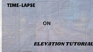 how to draw the elevation of an assembled block