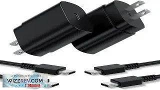 Комплект из 2 зарядных устройств Type-C мощностью 25 Вт с поддержкой PD и USB-C, сверхбыстрая зар...