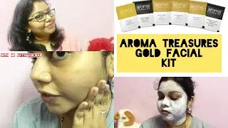 Aroma treasure Gold facial kit/Demo/Review