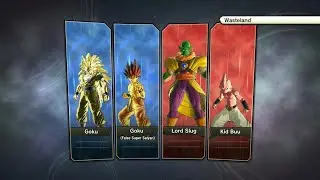 Goku (False Super Saiyan) & SSJ3 vs Lord Slug & Kid Buu