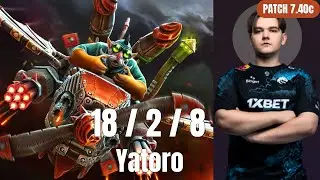 Why Gyrocopter WINS Games in Patch 7.40c | Yatoro 18/2/8 vs Aurora