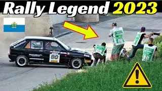 Rally Legend 2023 San Marino Day 3 - Saturday/Sabato - PS Le Tane Diana - CRASH, Close Calls & Jumps