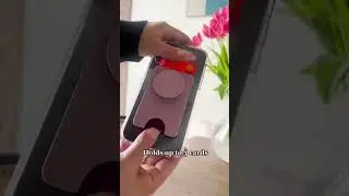 PopSockets Phone Wallet with Expanding Grip, Phone Card Holder, Wireless Charging Compatible