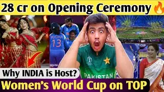 PAK Shocked🔥INDIA spent 48cr on Women's World Cup Opening Ceremony Shreya ghoshal INDIA Win vs SL
