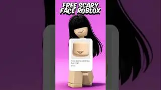 FREE HORROR FACE ROBLOX #roblox #freeitems #robux #robloxshorts