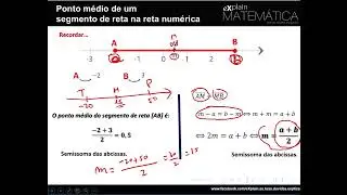 Geometria: distância entre dois pontos no plano; ponto médio