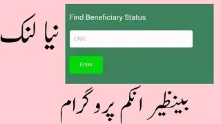 Utility subsidy program| Benazir income| New Link | Check Online