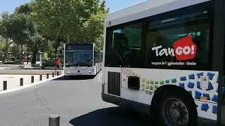 Passage du heuliez GX 127 506 et du mercedes citaro G C2 757 Reseau Tango