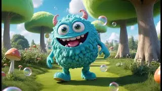 Bubble Monster Stomps Around! | Fun Nursery Rhyme for Kids | Sing-Along Song