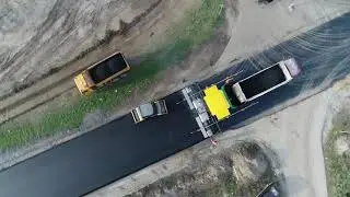 Asfaltiranje kružne raskrsnice kod Naplatne rampe Ruma