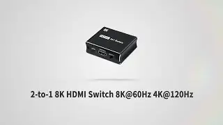 Mcbazel 2-to-1 8K HDMI Switch 8K@60Hz 4K@120Hz (NK-W80)