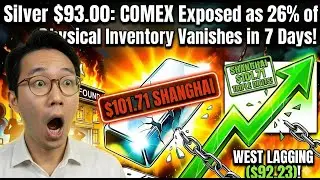 Silver $93.00: COMEX Exposed as 26% of Physical Inventory Vanishes in 7 Days!