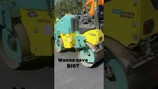 Finishing off a Parking lot with the  #Ammann ARX45-2 and the ARX16-2
