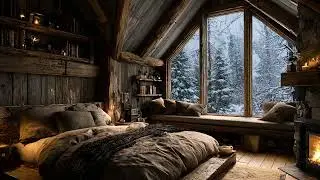 The world slows down tonight ❄️ Piano melodies and firelight for deep, peaceful sleep