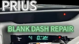 Prius Gen2 blank dash repair!!!