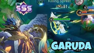 Honor of Kings Garuda Gameplay Burst Damage (Build & Arcana)
