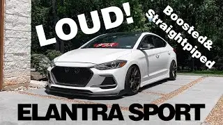 LOUD Hyundai Elantra Sport w/ Turboback Exhaust (BURBLES, POPS!)