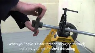 Cutting and Threading Steel Conduit