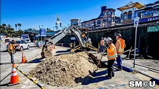 𝗣𝗢𝗪𝗘𝗥𝗜𝗡𝗚 𝗧𝗛𝗘 𝗣𝗜𝗘𝗥: Crews Relocate Electrical Utilities Ahead of Bridge Replacement