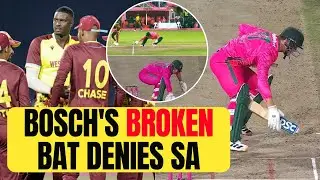 How Corbin Bosch's broken bat saw South Africa lose a thriller in third T20I vs West Indies?