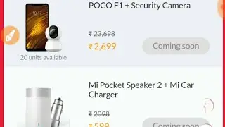 Mi poco f1 only, security cemera only ₹2699 mi Diwali flash sale, technical Deepak redmi mi sale