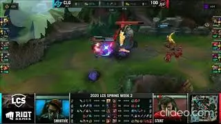 Ssumday 1v2 double kill on Wiggily and Ruin under turret - 100 Thieves vs CLG 2020 Spring Week 2