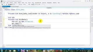 Binding ComboBox with arraylist in VB NET 2012