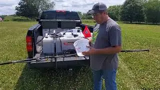 spraying food plots