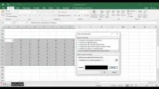 Excel Tutorial - Make Chess Board with Conditional Formatting