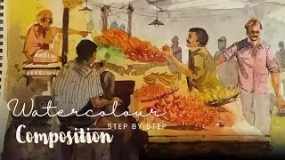 Watercolor composition for BFA entrance