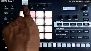 Roland Verselab MV 1 Bouncing in Sequencer mode