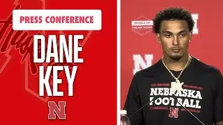 Nebraska Football WR Dane Key meets with the media following 59-7 win over HCU