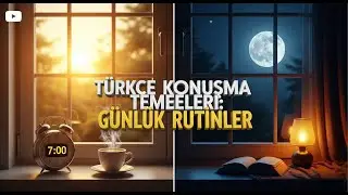 T&uuml;rk&ccedil;e Konuşma Temelleri - G&uuml;nl&uuml;k Rutinler - PODCAST - #learnturkish #turkish #turkishlessons