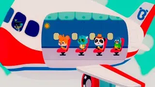 Baby Bus Little Panda✈️✈️ Airport✈️✈️ | Flight Journey Safety Tips | Baby Bus Airplane   #Kidsfamily