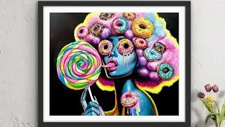 Sweet Seduction- Acrylic Painting - by Karen Governale