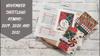 Using the Classic Christmas Paper Pad by Recollections for my Sheetload Rewind.