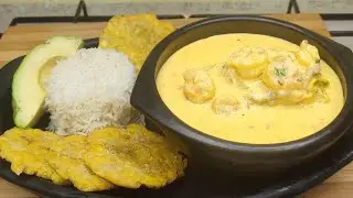 cazuela de pescado y camarones