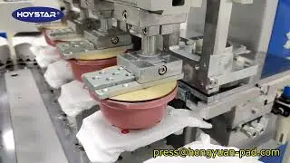 Automatic Glove 4 Color Pad Printing Machine #autoamtic #glove #4colour #gloveprintingmachine