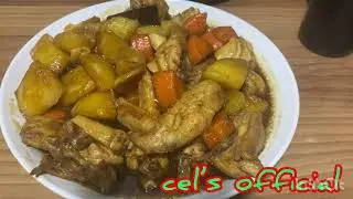 SWEET SOYA CHICKEN W/ CARROTS AND POTATO #homecooking #ownversion @celsofficial2005 