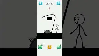 Save The Stick : Draw To Save | Level 20 Fail | Draw To Rescue from Dangerous Traps | Puzzle game