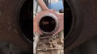 Oxygen Sensor Cleaning Inside of Catalytic Converter #oxygen #sensor #cleaning #catalyticconverter