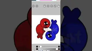 silly seals :3 #silly #seal #animation #red #blue #purple #framebyframe