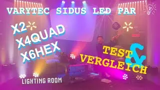 Colourful LED Par flicker free for video creators -VARYTEC Sidus X2/X4/X6 - What's the difference?
