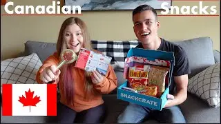 Americans React to Canadian Snacks | Canadian Snack Crate (Taste Test)
