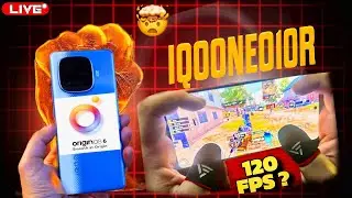🔴120 FPS TEST IN IQOO NEO 10 R🔥 RUSH GAMPLAY WITH LIVE FPS METER #iqooneo10r #120fps  #bgmi