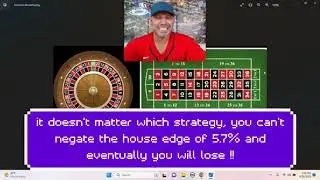 Christopher Mitchell the Scammer risks $340 / 72% of his bankroll for a $34 win #roulette #scammer